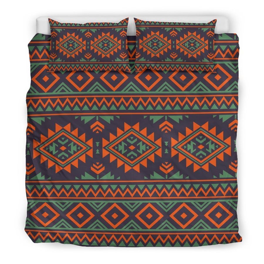 Native American Tribal Navajo Indians Aztec Print Duvet Cover Bedding Set