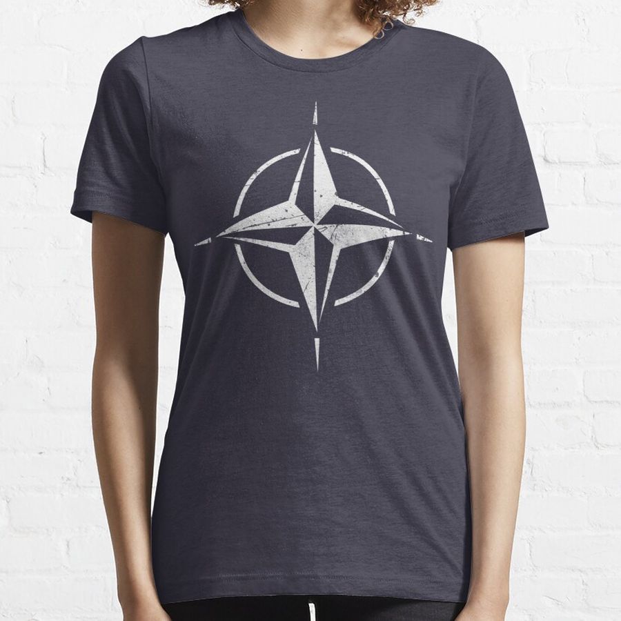 NATO OTAN Flag Symbol Western Military Alliance Essential T-Shirt