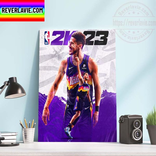 NBA 2K23 Devin Booker Edition Cover Phoenix Suns The Valley Home Decor Poster Canvas