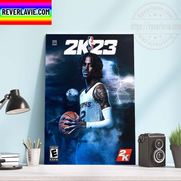 NBA 2K23 Ja Morant Edition Cover Home Decor Poster Canvas