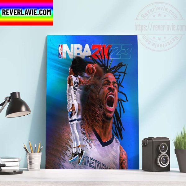 NBA 2K23 Ja Morant Memphis Grizzlies Edition Cover Home Decor Poster Canvas