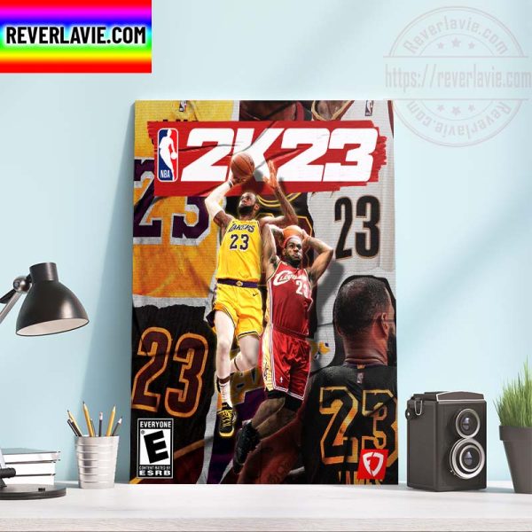 NBA 2K23 LeBron James Edition Cover Home Decor Poster Canvas