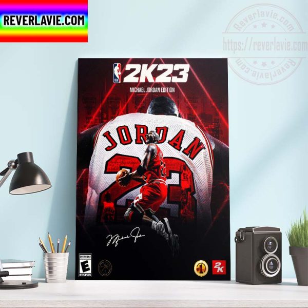 NBA 2K23 Michael Jordan Edition Cover Home Decor Poster Canvas