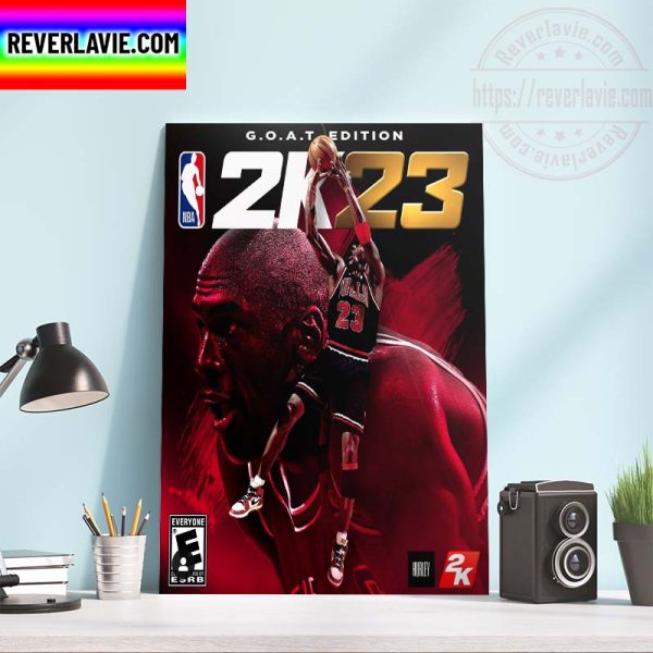 NBA 2K23 Michael Jordan GOAT Edition Cover Home Decor Poster Canvas