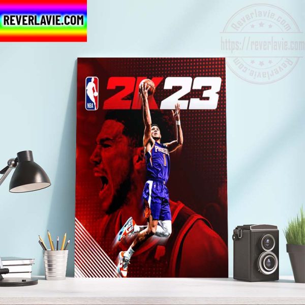 NBA 2K23 Phoenix Suns Devin Booker Edition Cover Home Decor Poster Canvas