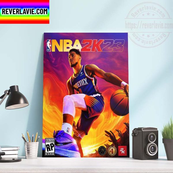 NBA 2K23 Standard Edition Cover Art of Devin Booker Home Decor Poster Canvas
