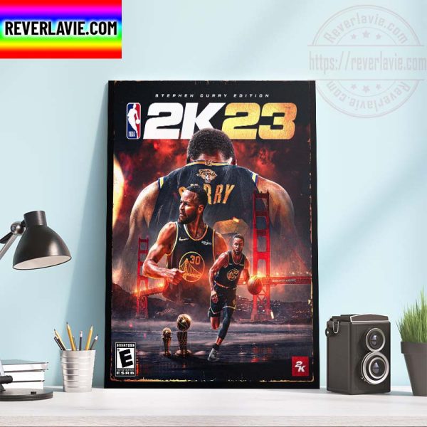 NBA 2K23 Stephen Curry Edition Cover Fan Art Home Decor Poster Canvas