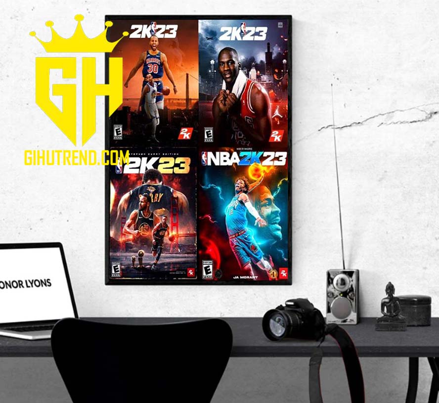 NBA All These Insane Cover Artworks For 2K23 Poster Canvas Home Decoration