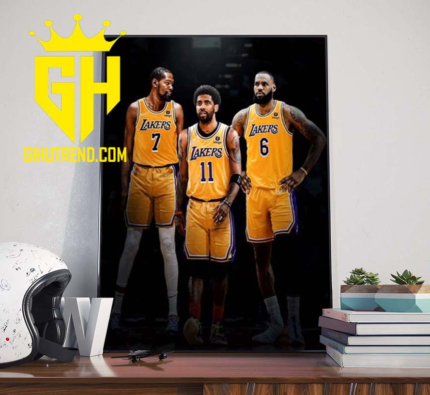NBA Los Angeles Lakers LeBron James Carmelo Anthony And Malik Monk Poster Canvas Home Decoration