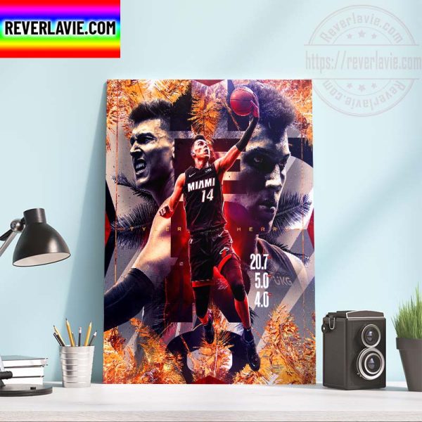 NBA Miami HEAT Tyler Herro 14 Home Decor Poster Canvas