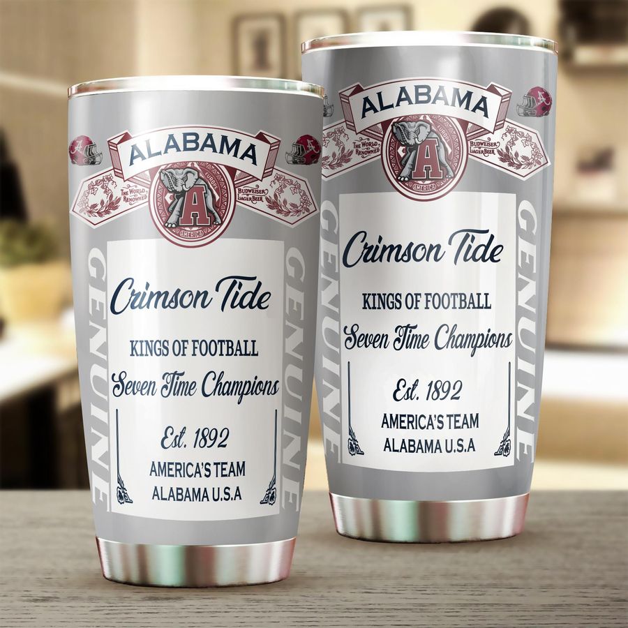 NCAA01-Alabama Crimson Tide Tumbler Cup 20oz and 30oz