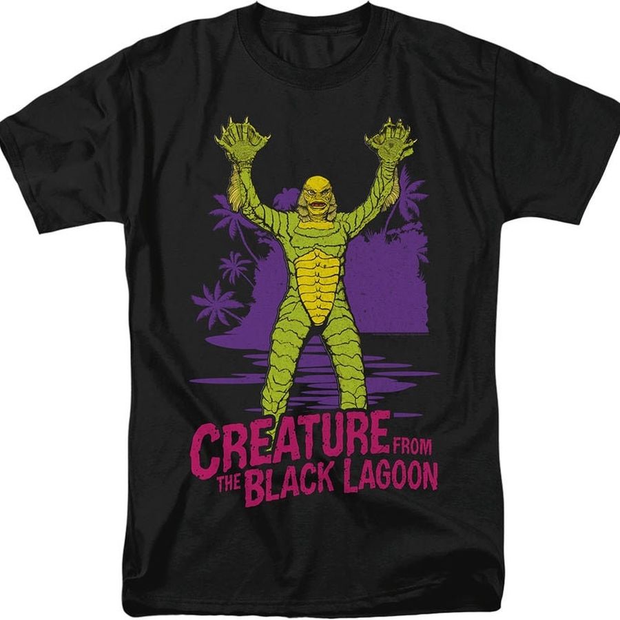 Neon Creature From The Black Lagoon 80s 90s Horror Unisex T-Shirt