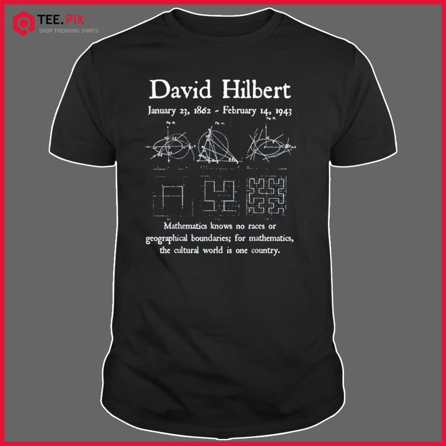 Nerdy Vintage David Hilbert Mathematics Quote Math Teacher Shirt