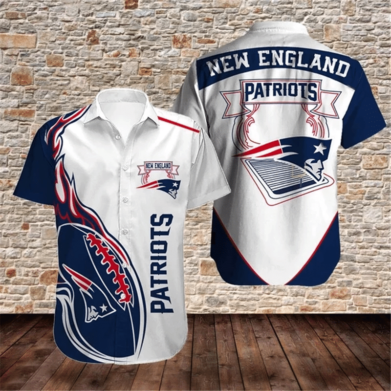 New England Patriots 2 NFL Gift For Fan Football Graphic Print Short Sleeve Hawaiian Shirt L98 - 1157