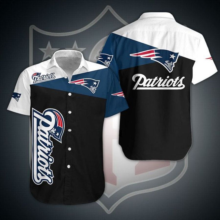 New England Patriots NFL Gift For Fan Football Graphic Print Short Sleeve Hawaiian Shirt L98 - 1645