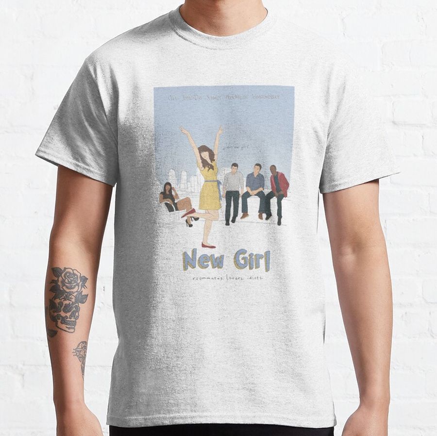 New Girl Minimalist Illustration Classic T-Shirt