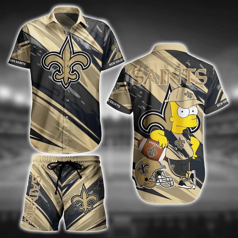 New Orleans Saints Football NFL Hawaiian Shirt Bart Simpson Trends Summer Gift For Men Women Fans