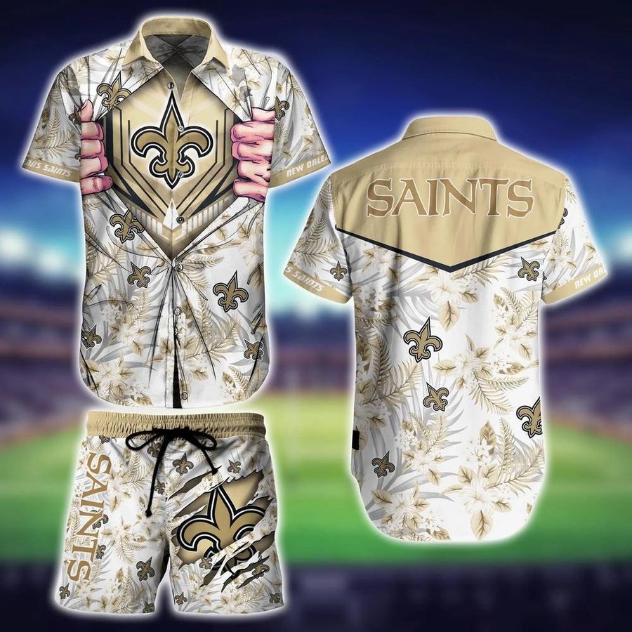 New Orleans Saints NFL Football Hawaiian Shirt And Short New Trends Summer For Big Fans, Gift For Men Women