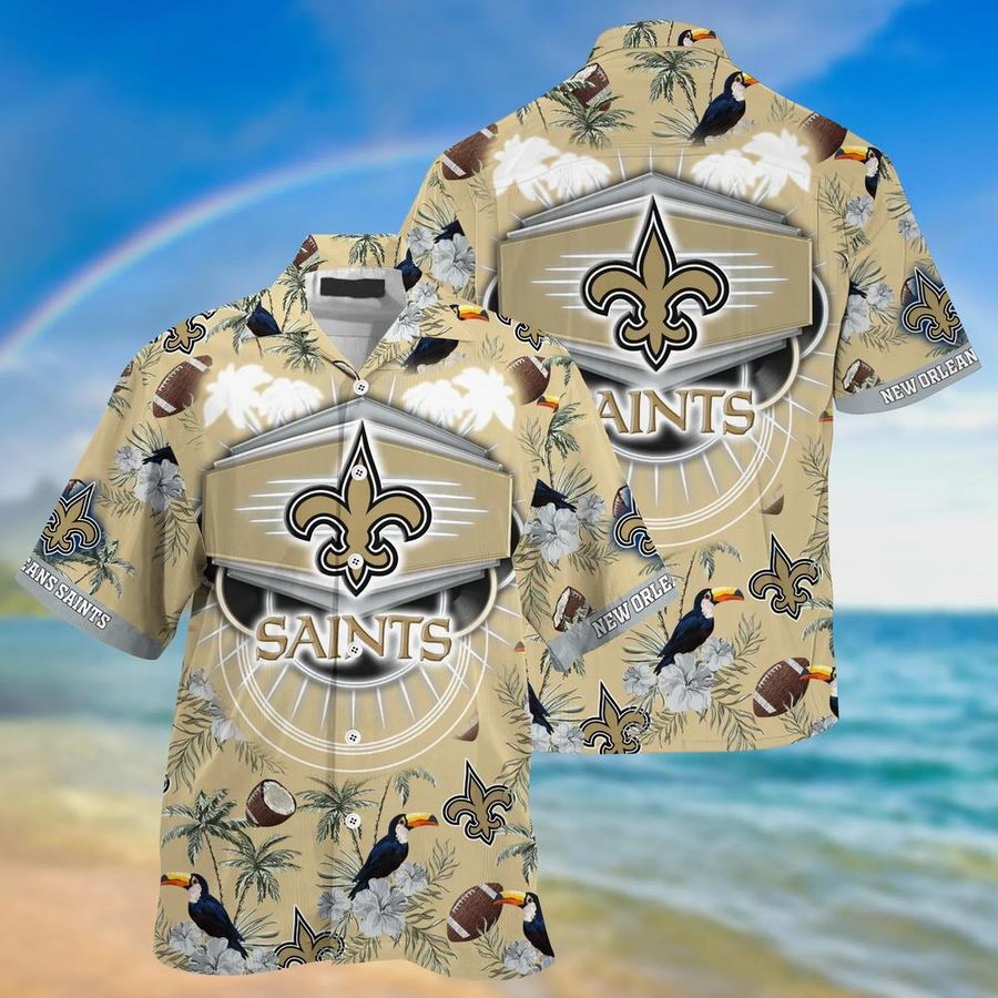New Orleans Saints NFL Hawaiian Shirt And Short This Summer For Your Loved Ones