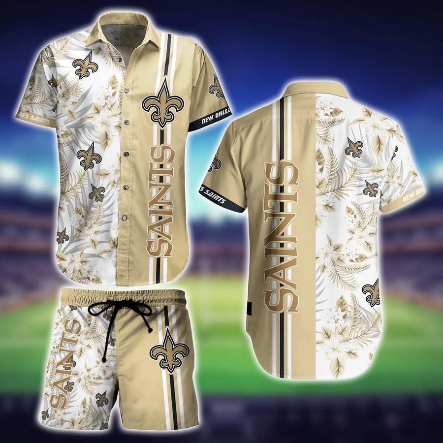 New Orleans Saints NFL Hawaiian Shirt Tropical Pattern Summer Shirt Style New Trends Gift For Best Fan