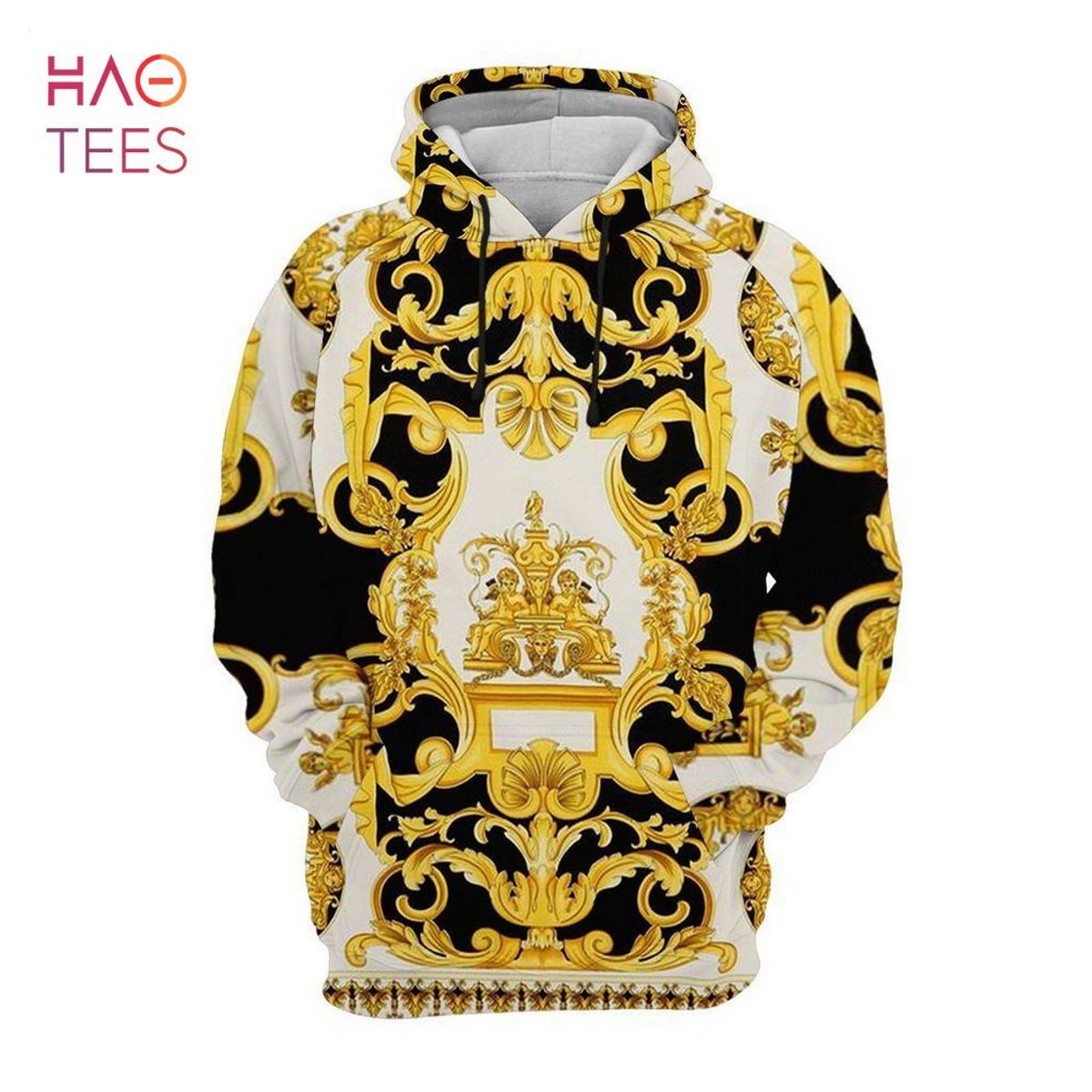 NEW Versace Gold White Black Hoodie And Pants Limited Edition