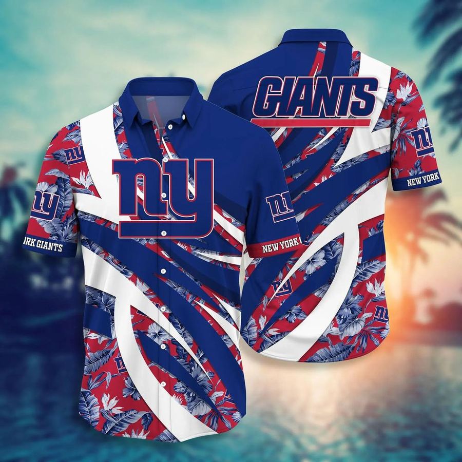 New York Giants NFL Hawaiian Shirt And Short Tropical Pattern New Trend Summer For Sports Football Fans