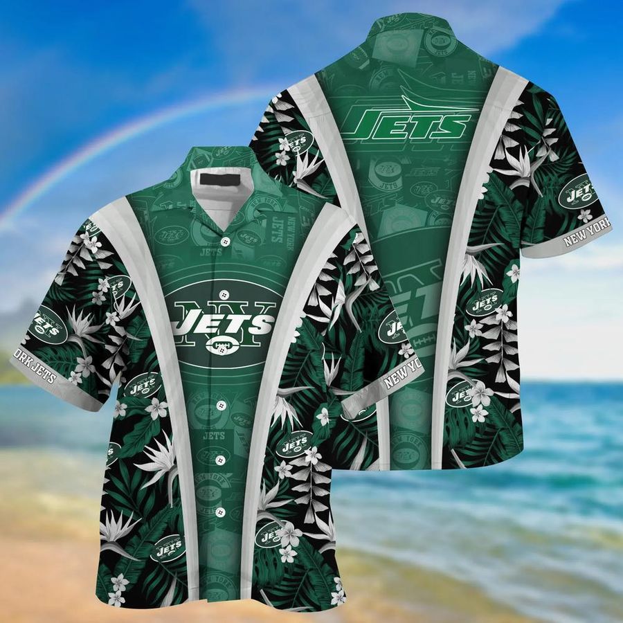 New York Jets NFL Beach Summer Hawaiian Shirt And Short Gifts For Sports Football Fans