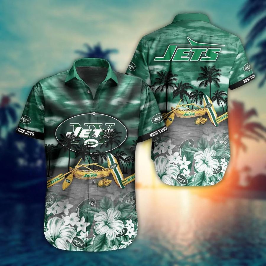 New York Jets NFL Hawaiian Shirt And Short Tropical Pattern New Hot Trend Summer For NFL Football Fans
