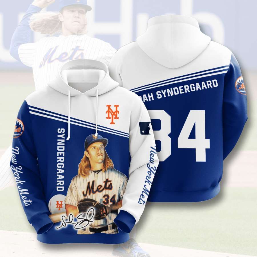New York Mets No1394 Custom Hoodie 3D