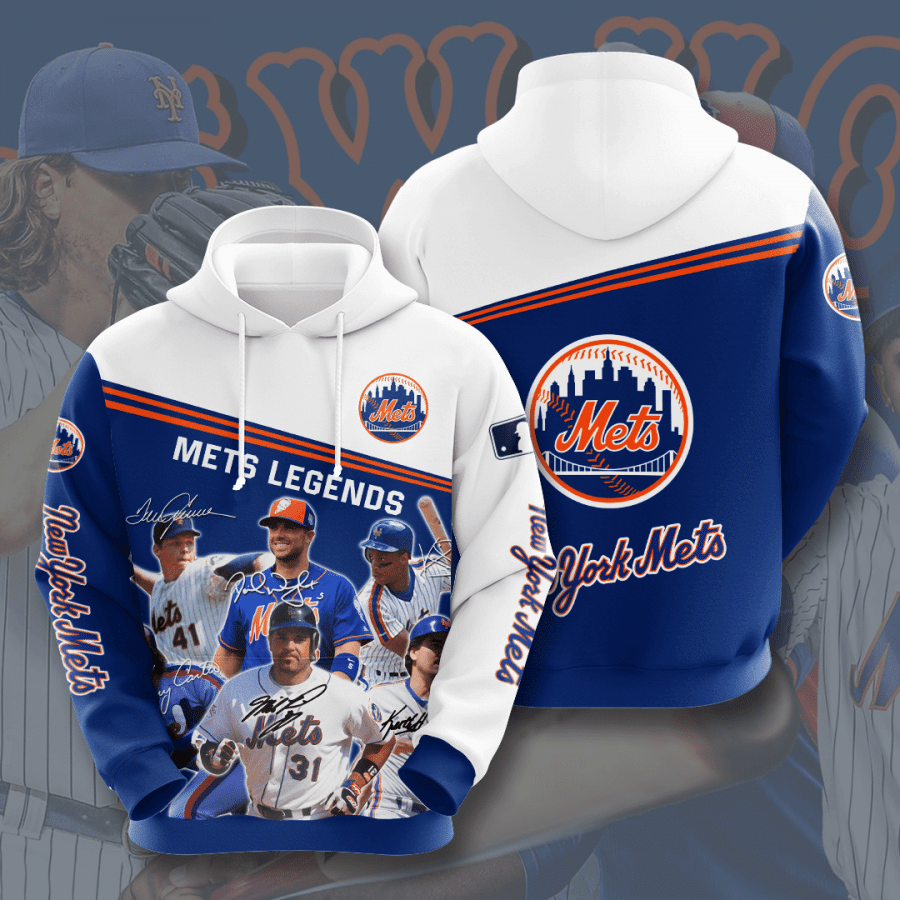 New York Mets No1397 Custom Hoodie 3D