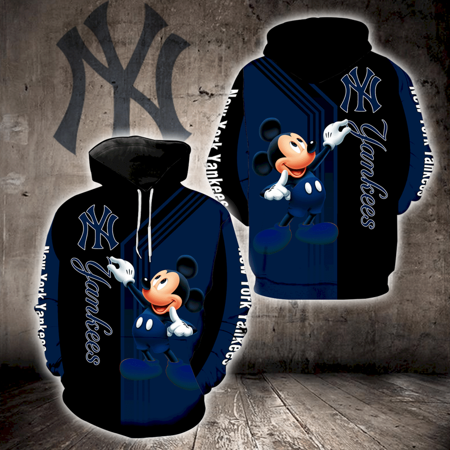 New York Yankees Mickey Mouse Full Print K1346 Hoodie.png