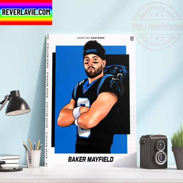 NFL Baker Mayfield is New QB in Carolina Panthers Home Decor Poster Canvas