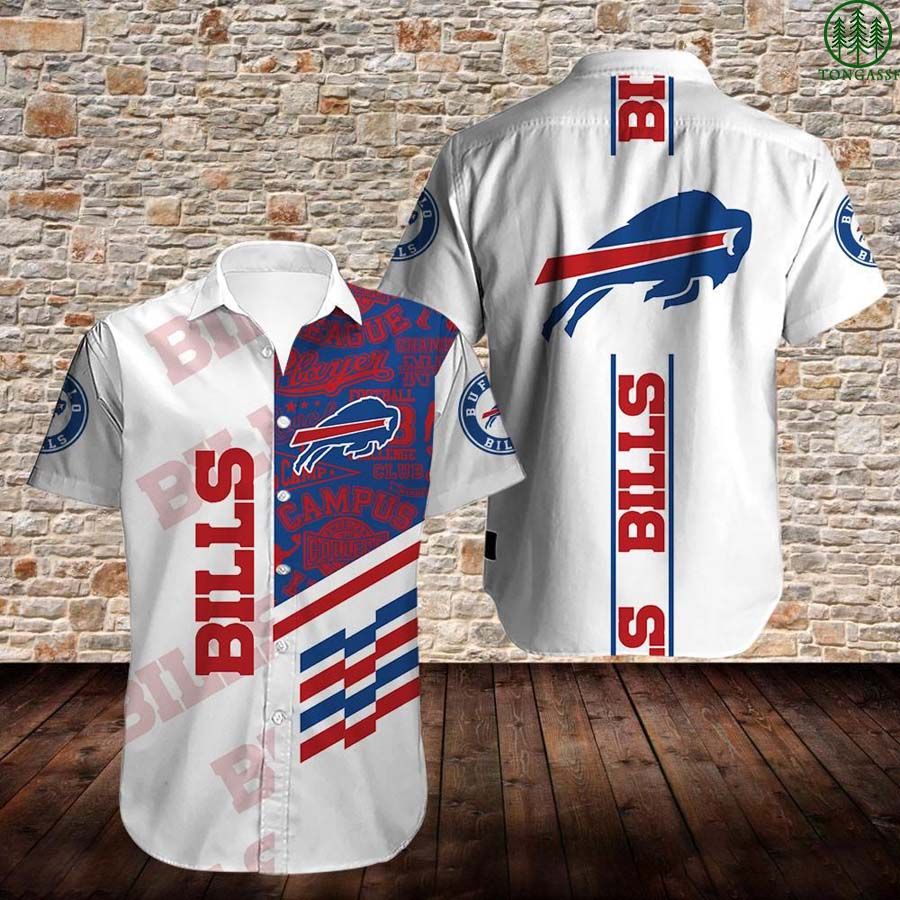 NFL Buffalo Bills Hawaiian Shirt Summer Shirt White ver