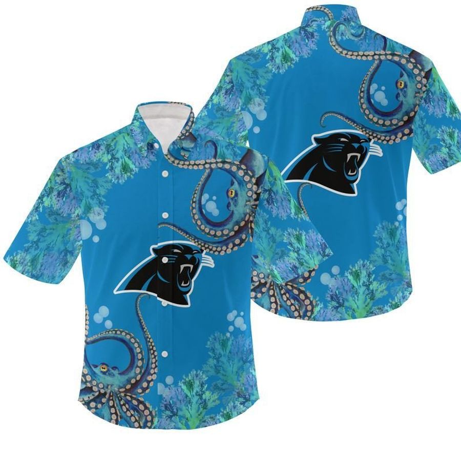NFL Carolina Panthers Gift For Fan Hawaiian Graphic Print Short Sleeve Hawaiian Shirt 5 H97 - 637