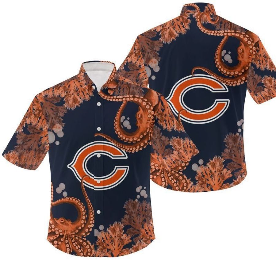NFL Chicago Bears Gift For Fan Hawaiian Graphic Print Short Sleeve Hawaiian Shirt 5 H97 - 8066