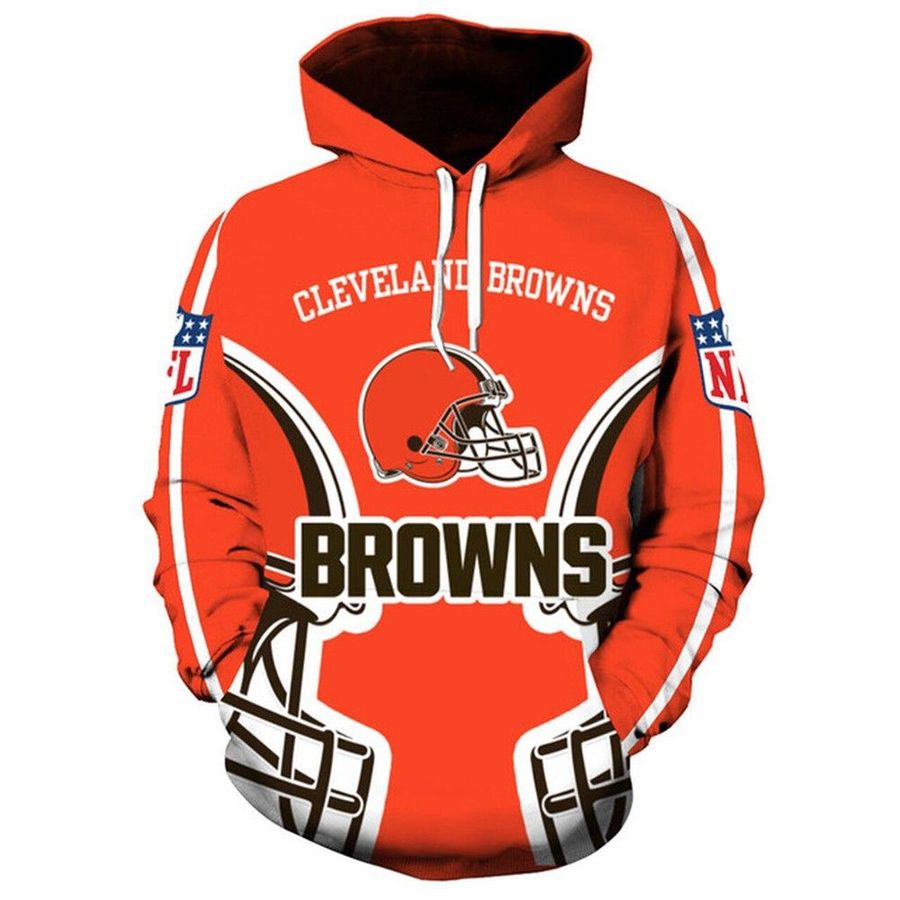 NFL Cleeland Browns Unisex 3D Hoodie Sweatshirt