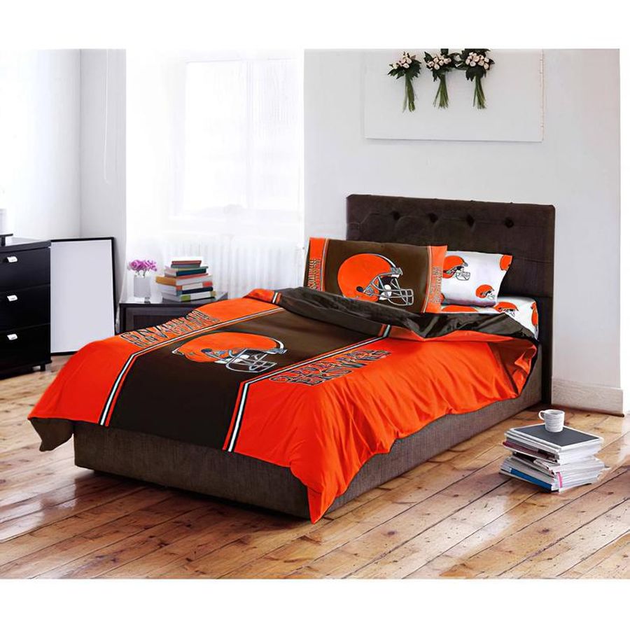 Nfl Cleveland Browns Logo Bedding Sports Bedding Sets Bedding Sets