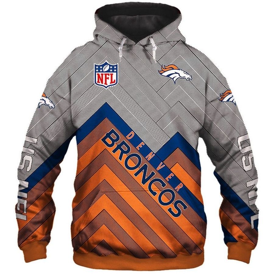 NFL Denver Broncos NFL Denver Broncos 3D Hoodie Sweatshirt