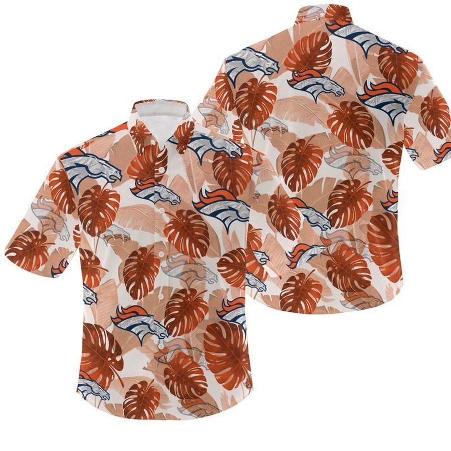 NFL Denver Broncos NFL Gift For Fan Hawaiian Graphic Print Short Sleeve Hawaiian Shirt 8 H97 - 8497