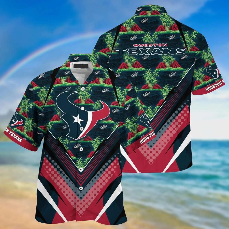 NFL Houston Texans Beach Shirt For Sports Buccaneers Fans Hawaiian Shirt And Short