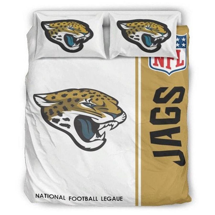 Nfl Jacksonville Jaguars Customize Bedding Sets Duvet Cover Bedroom, Quilt