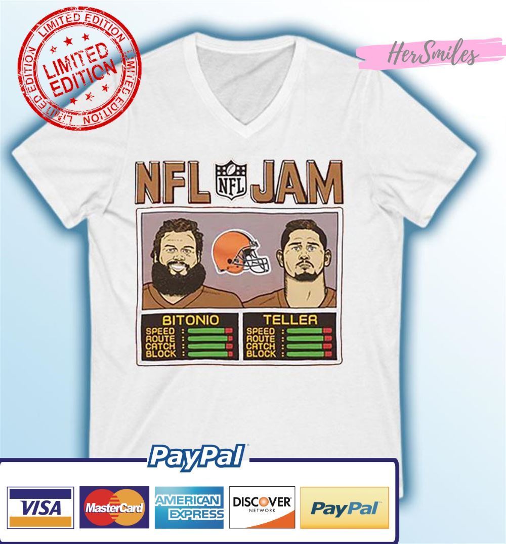 NFL Jam Cleveland Browns Bitonio And Teller Unisex T-Shirt