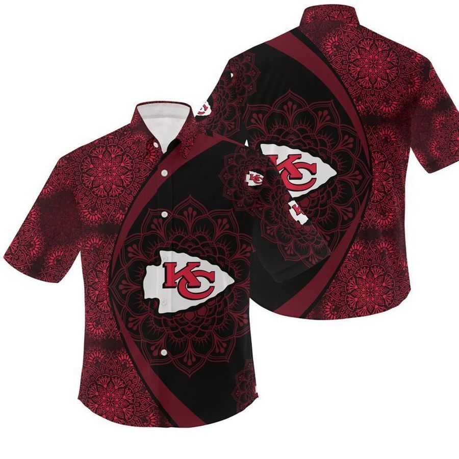 NFL Kansas City Chiefs Gift For Fan Hawaiian Graphic Print Short Sleeve Hawaiian Shirt 2 H97 - 9892