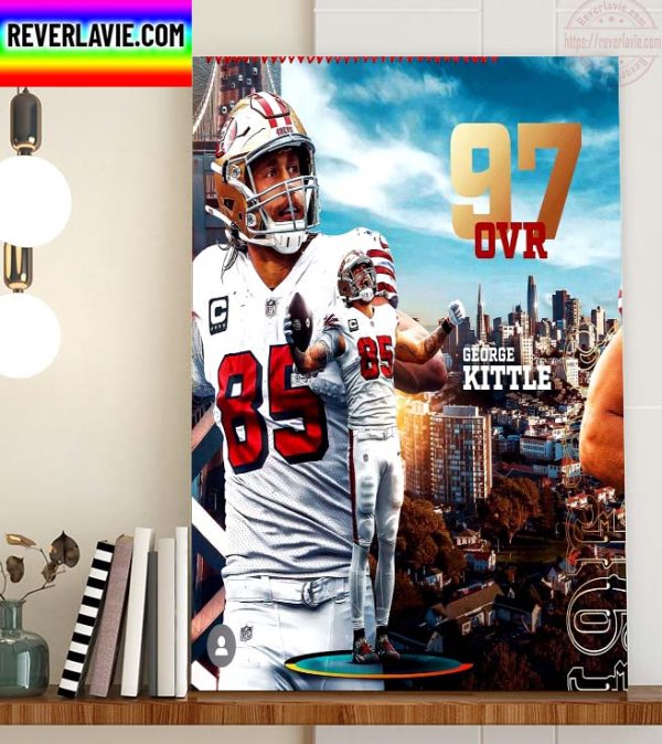 NFL Madden 23 San Francisco 49ers George Kittle Home Decor Poster Canvas