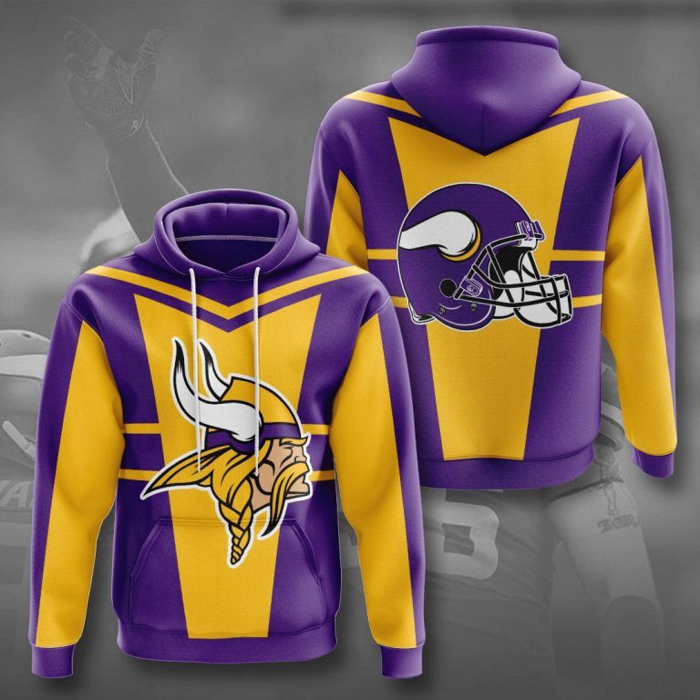 NFL Minnesota Vikings 3D Hoodie For Men For Women All Over Printed Hoodie