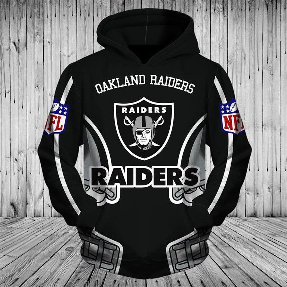 NFL Oakland Raiders Men And Women 3D Full Printing Hoodie Zip Hoodie NFL Oakland Raiders 3D Full Printing Shirt Oakland Raiders Team 3D All Over Printed Hoodie Shirt
