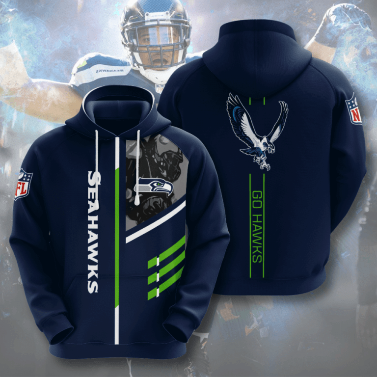 NFL Seattle Seahawks 3D Hoodie Sweatshirt