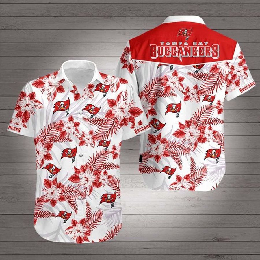 NFL Tampa Bay Buccaneers Floral American football Hawaiian Shirt