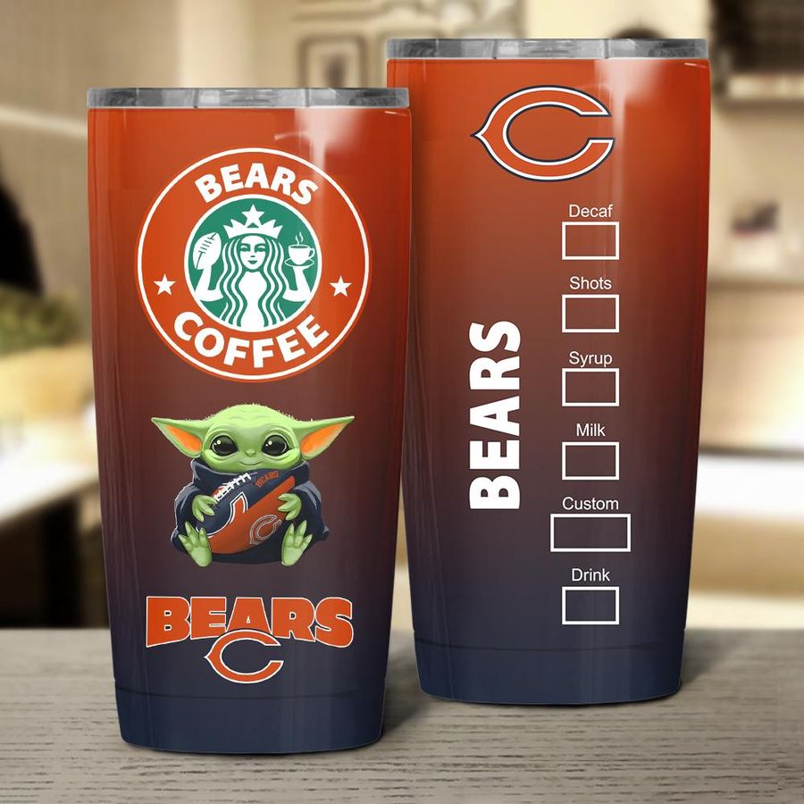 NFL06-Chicago Bears Starbucks Tumbler 20oz and 30oz (DS002)