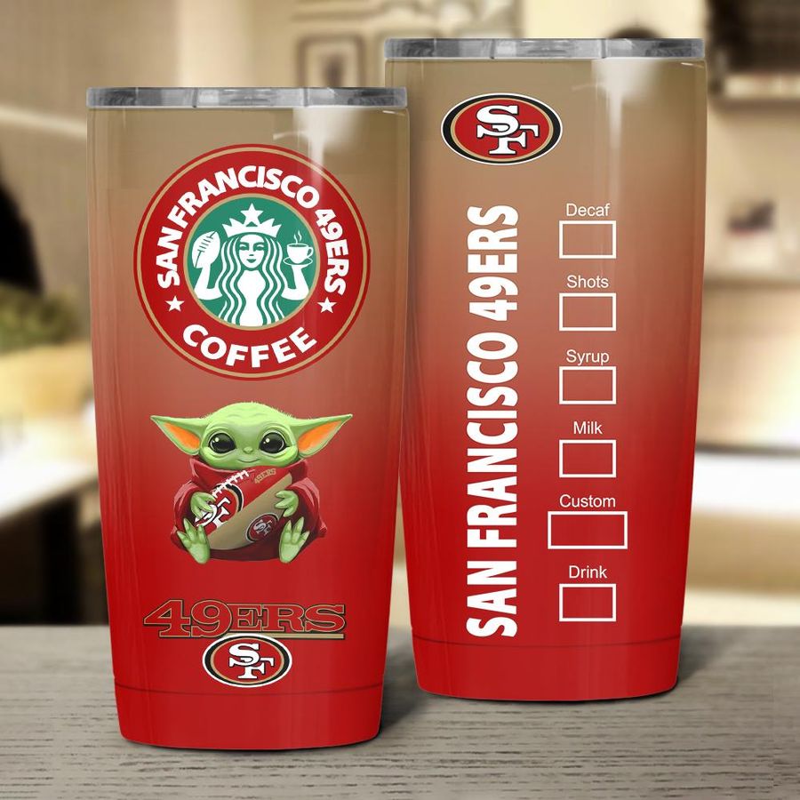 NFL28-San Francisco 49ers Starbucks Tumbler 20oz and 30oz (DS002)